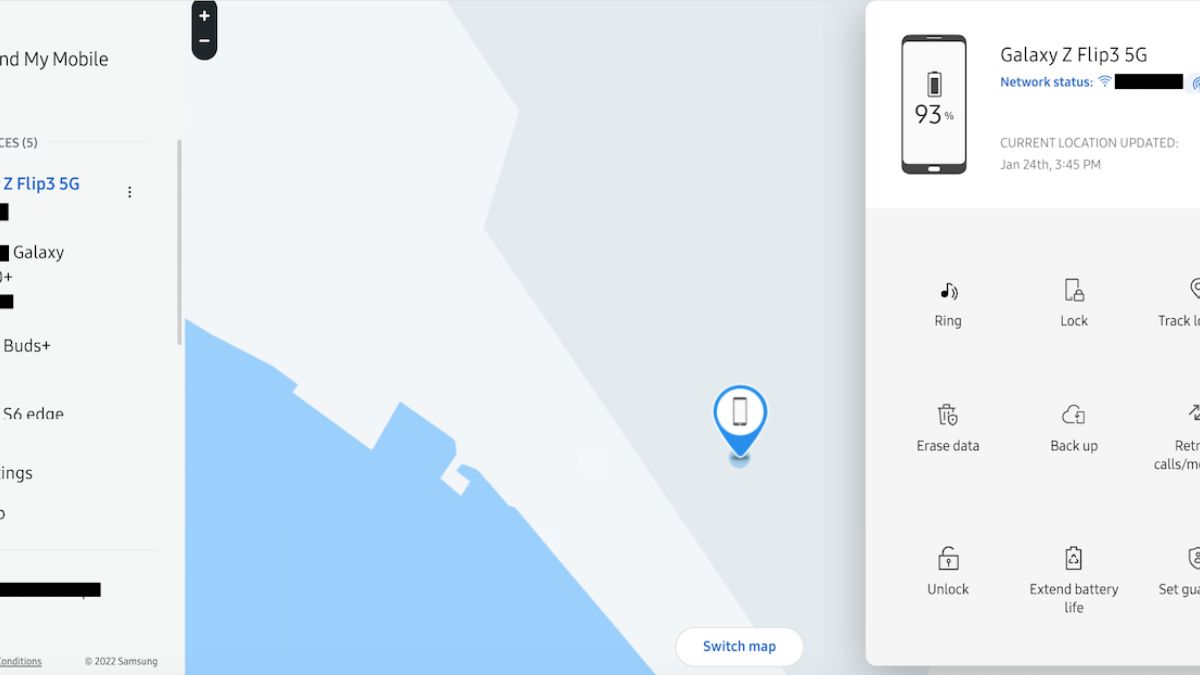Điều kiện cần thiết để sử dụng tính năng Find My Mobile Samsung hiệu quả