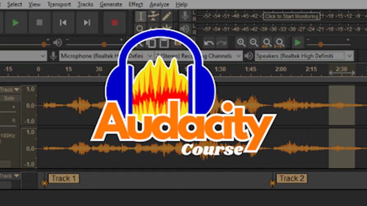 phần mềm ghi âm trên Macbook - App Audacity