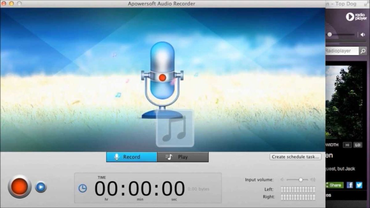 phần mềm ghi âm trên Macbook - Apowersoft Audio Recorder