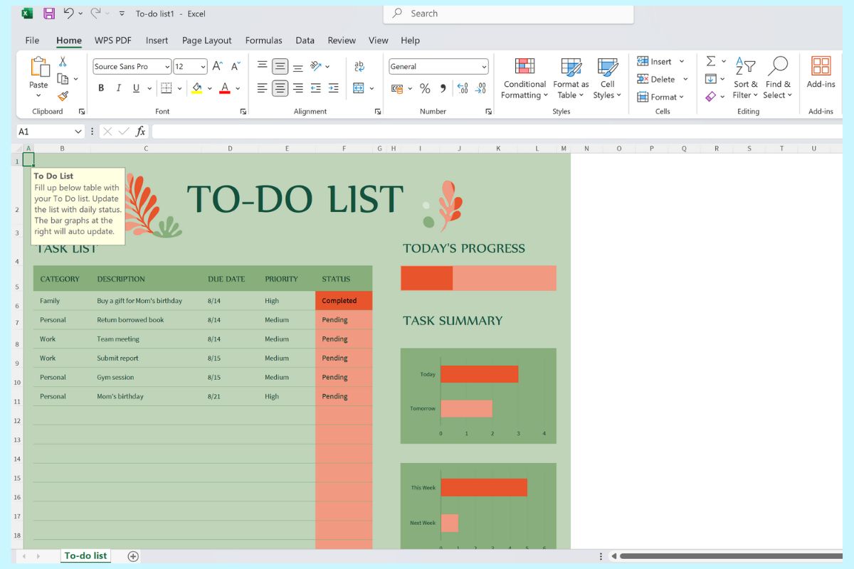 Hướng dẫn tải và sử dụng Mẫu Excel Quản Lý Công Việc trên Mac hình 5