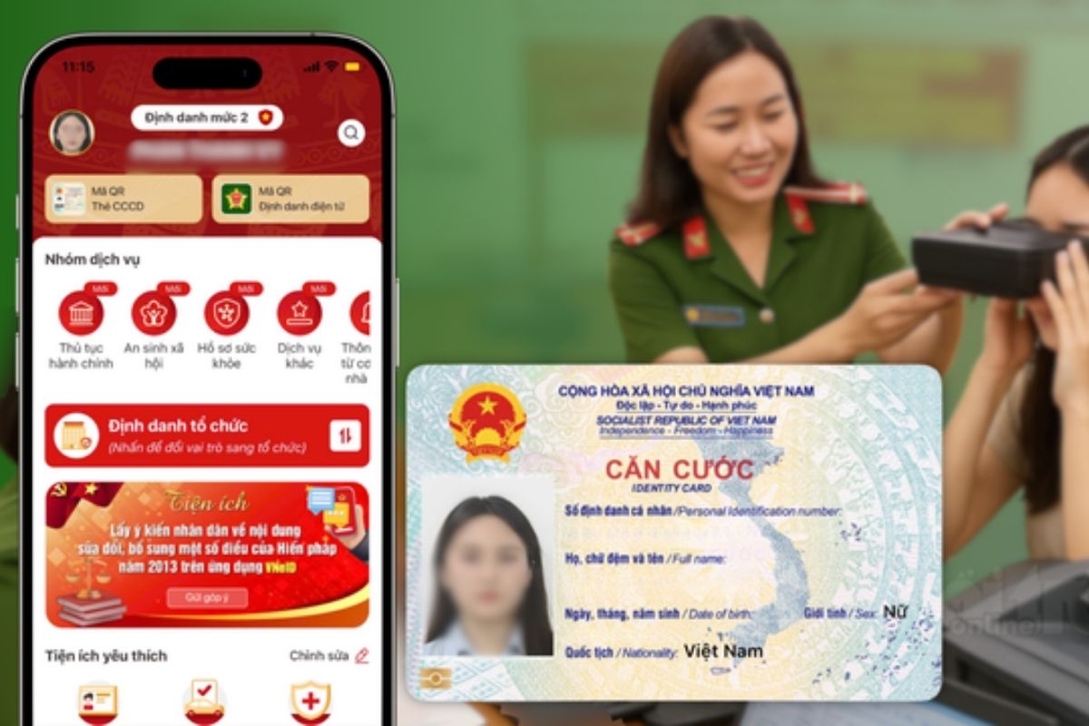 Hướng dẫn thủ tục cấp đổi thẻ căn cước trên VNeID mới nhất hình 1