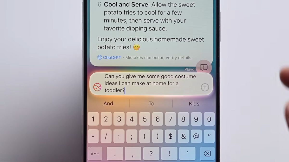 Đặt câu hỏi cho Siri, yêu cầu Siri trả lời một câu hỏi cụ thể