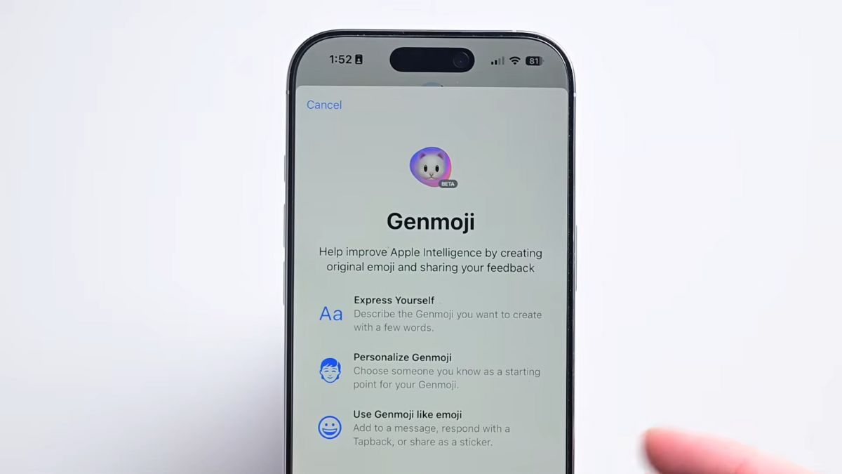 Genmoji - Tạo những biểu tượng cá nhân hóa