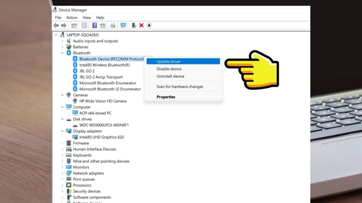 Cài đặt và cập nhật driver Bluetooth
