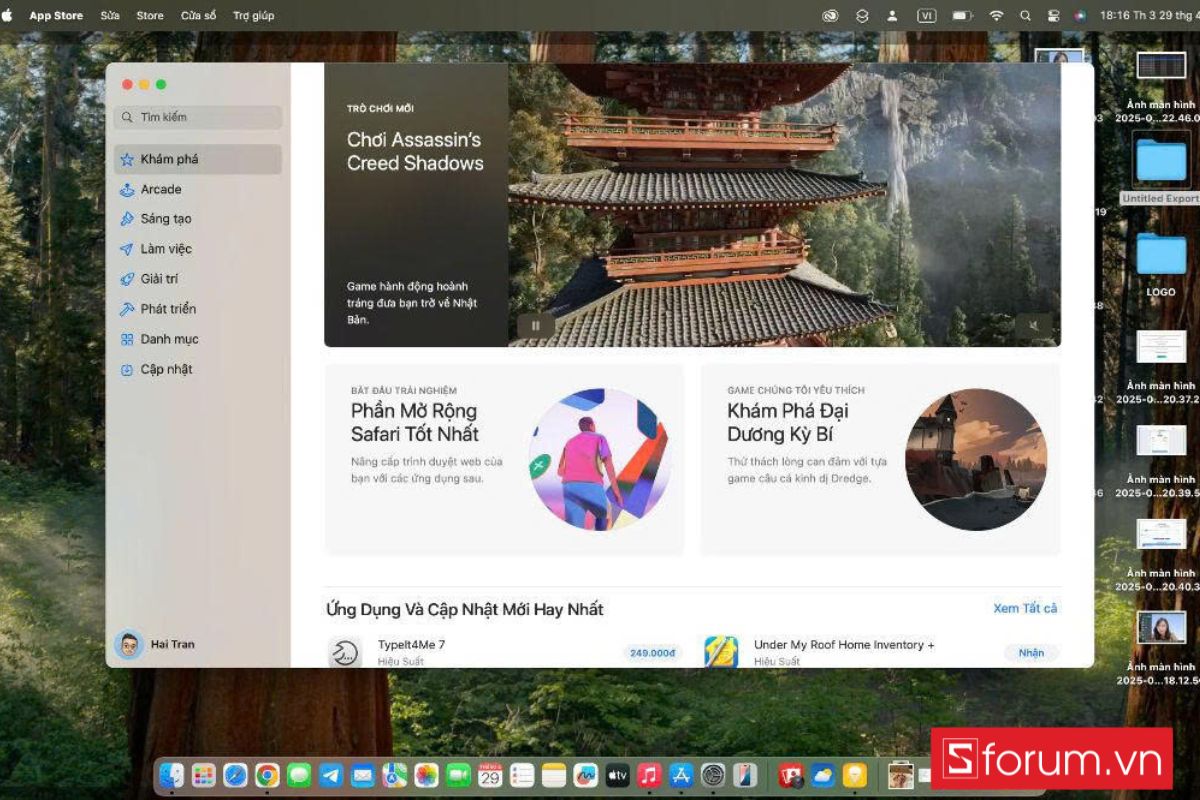 Khám phá hệ sinh thái Gaming trên App Store Macbook Air M4 hình 3