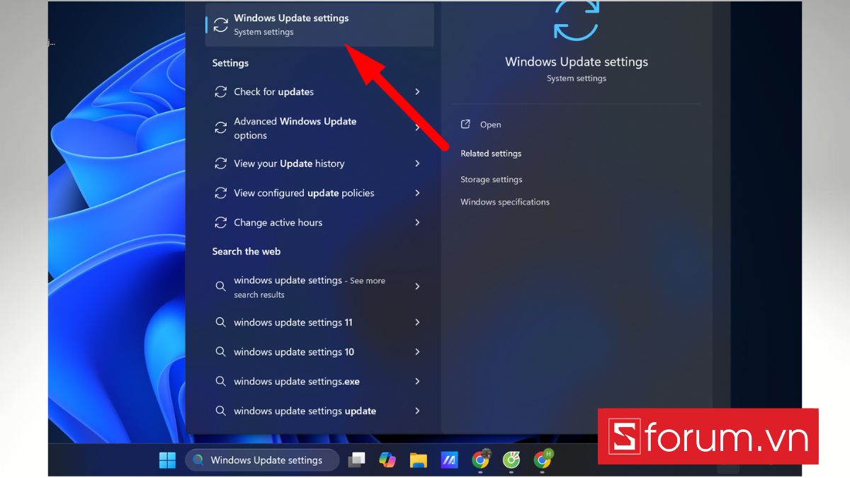 Cập nhật Windows 11 - bước 1