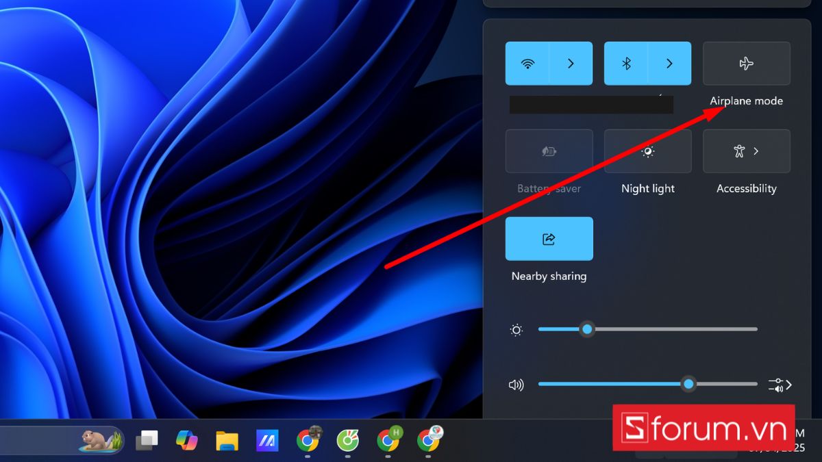 Cách khắc phục tình trạng lỗi laptop bị mất biểu tượng WIFI Win 11 - Laptop đã vô hiệu hóa chế độ máy bay