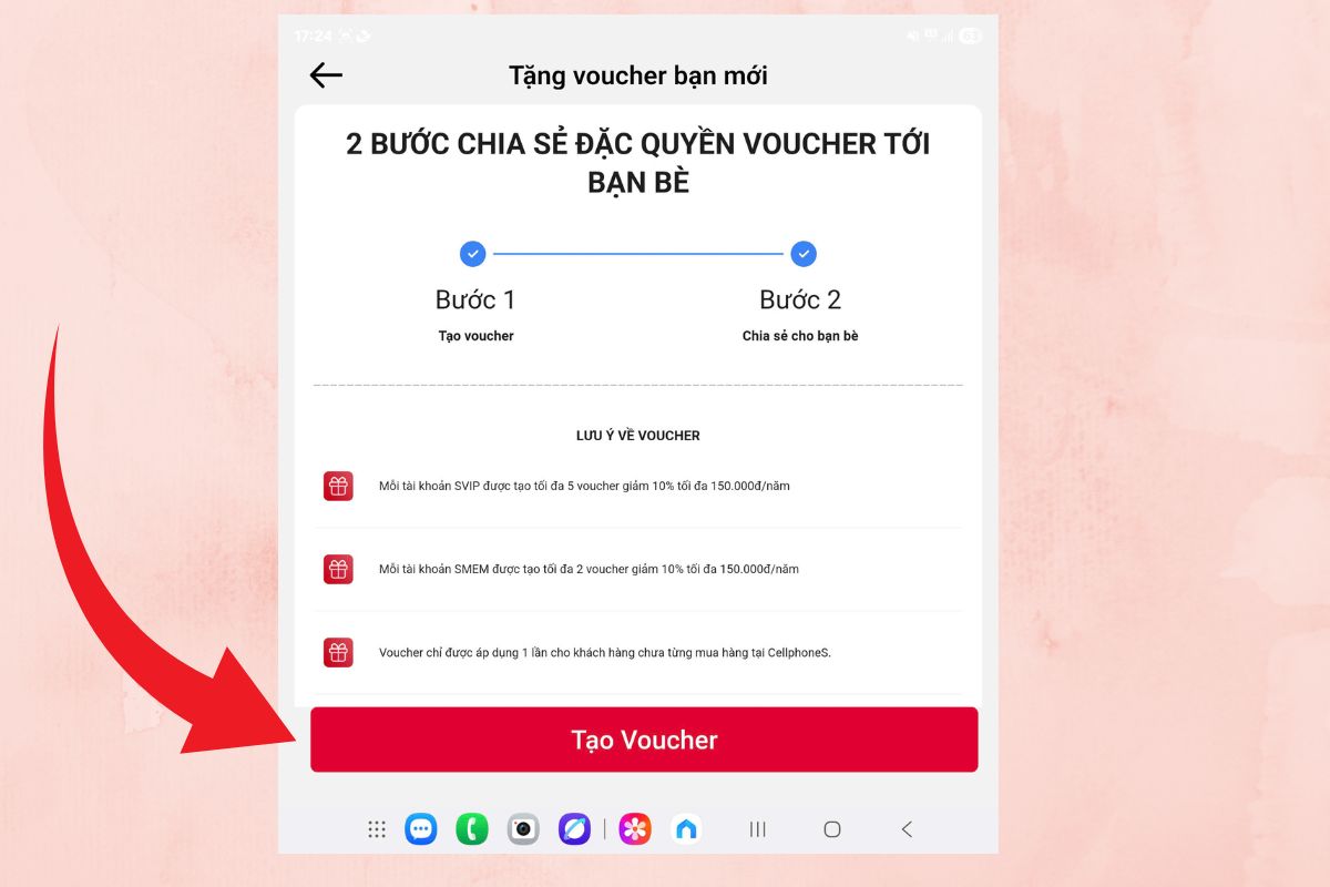 Hướng dẫn cách lấy mã giới thiệu CellphoneS hình 3