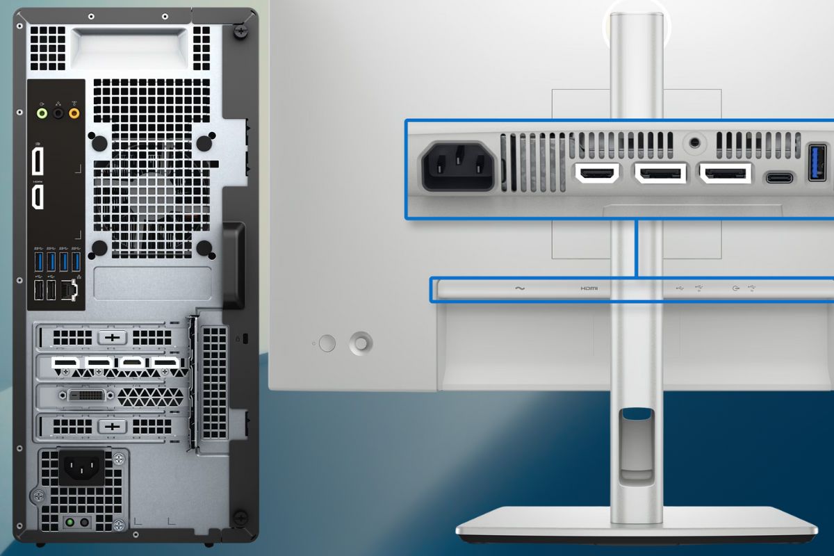 Cách sửa lỗi màn hình laptop bị nhiễu - Kiểm tra jack cắm, dây nối màn hình với CPU