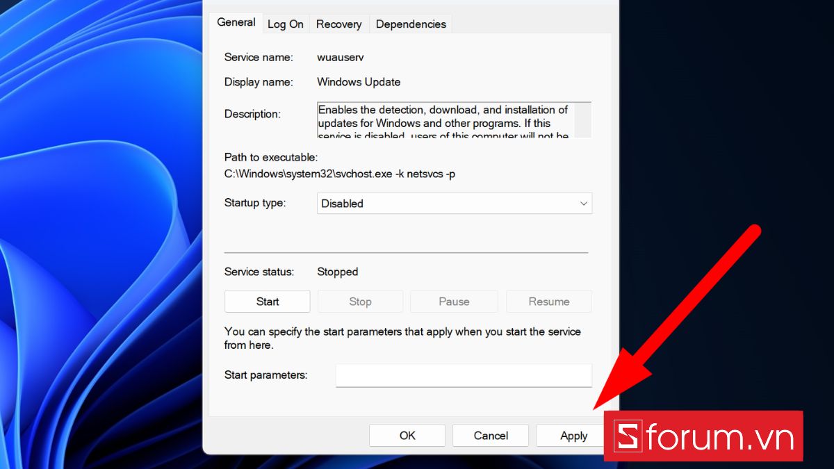 cách khắc phục máy tính restart lâu bằng cách vô hiệu hóa windows update - bước 4