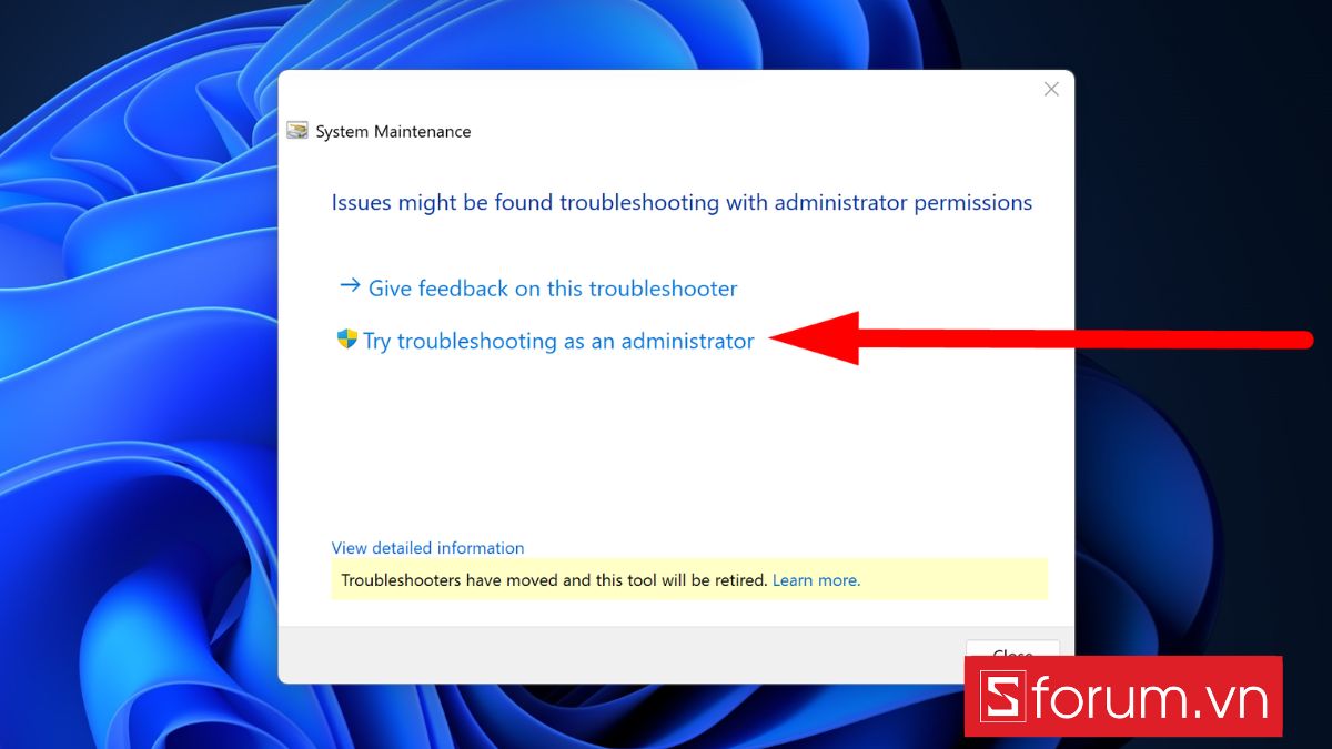 Sửa lỗi hệ thống bằng Performance/Maintenance Troubleshooter - bước 3