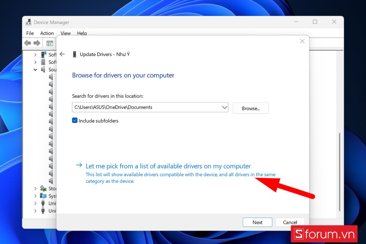 sửa lỗi No Audio Output Device Is Installed bằng cập nhật driver - bước 5