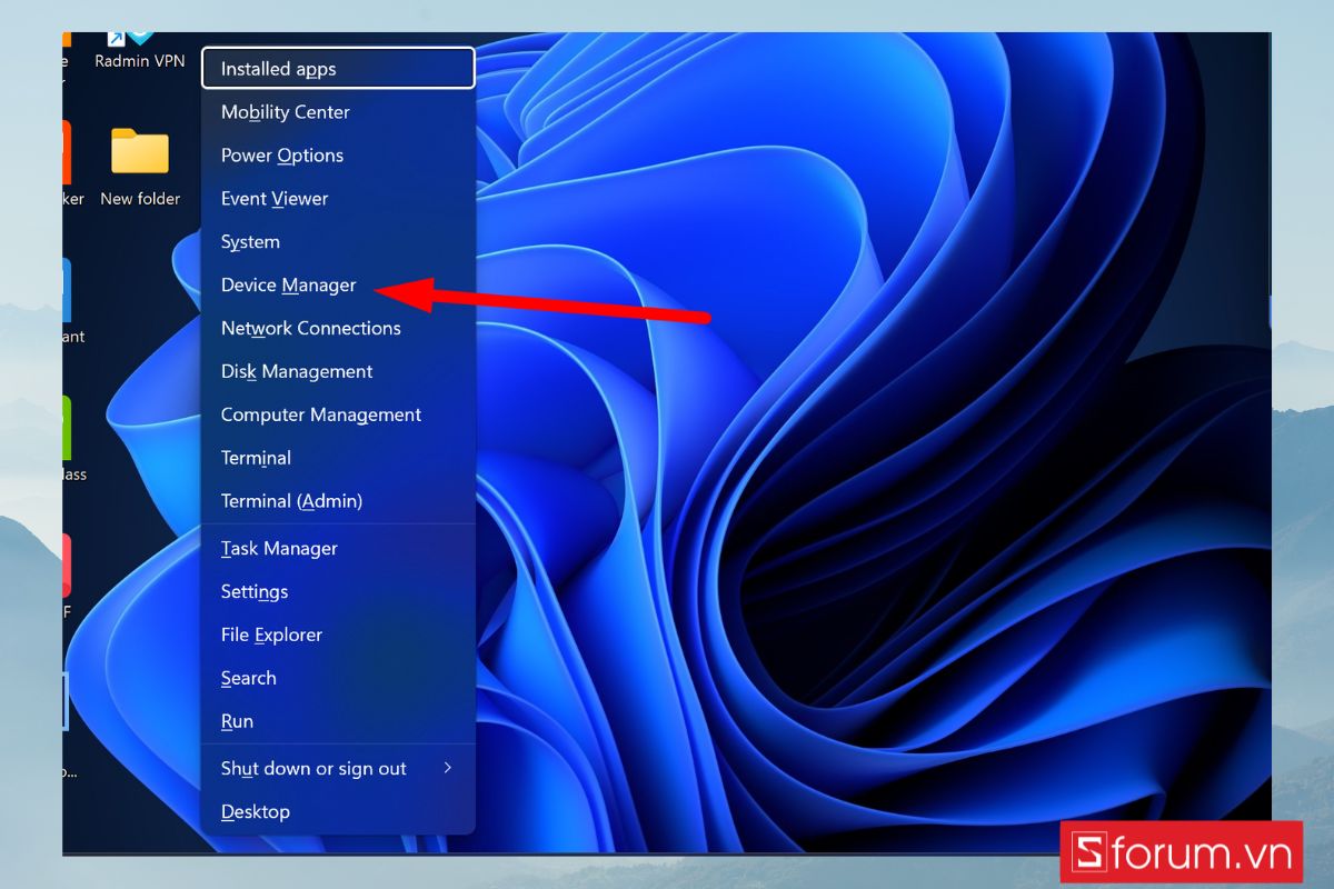 sửa lỗi No Audio Output Device Is Installed bằng cập nhật driver - bước 1