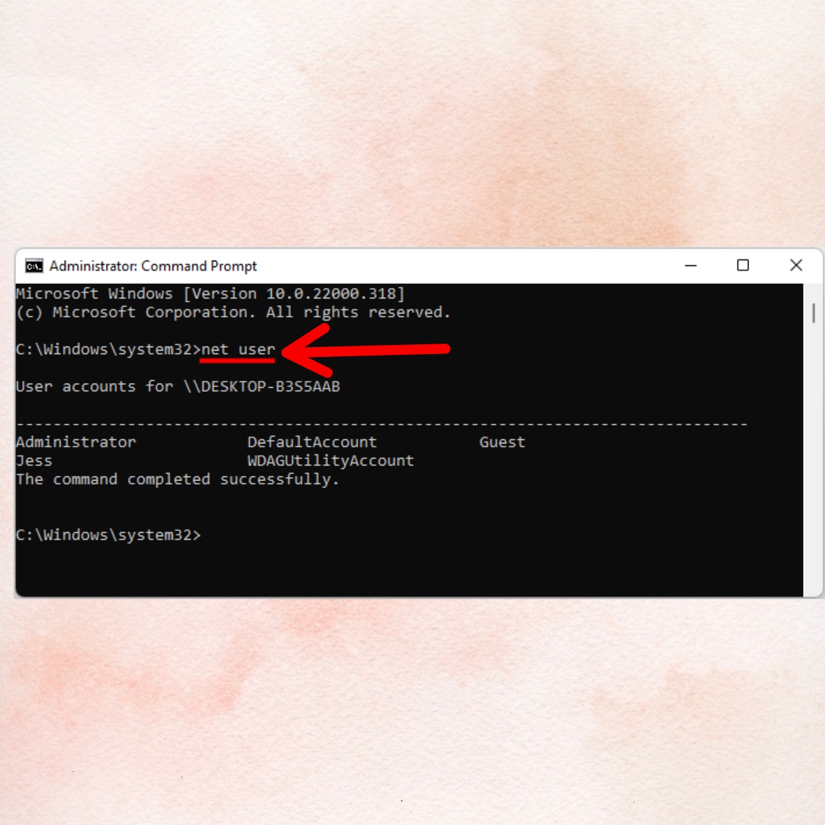 Khởi động máy ở chế độ an toàn bằng Command Prompt - bước 3