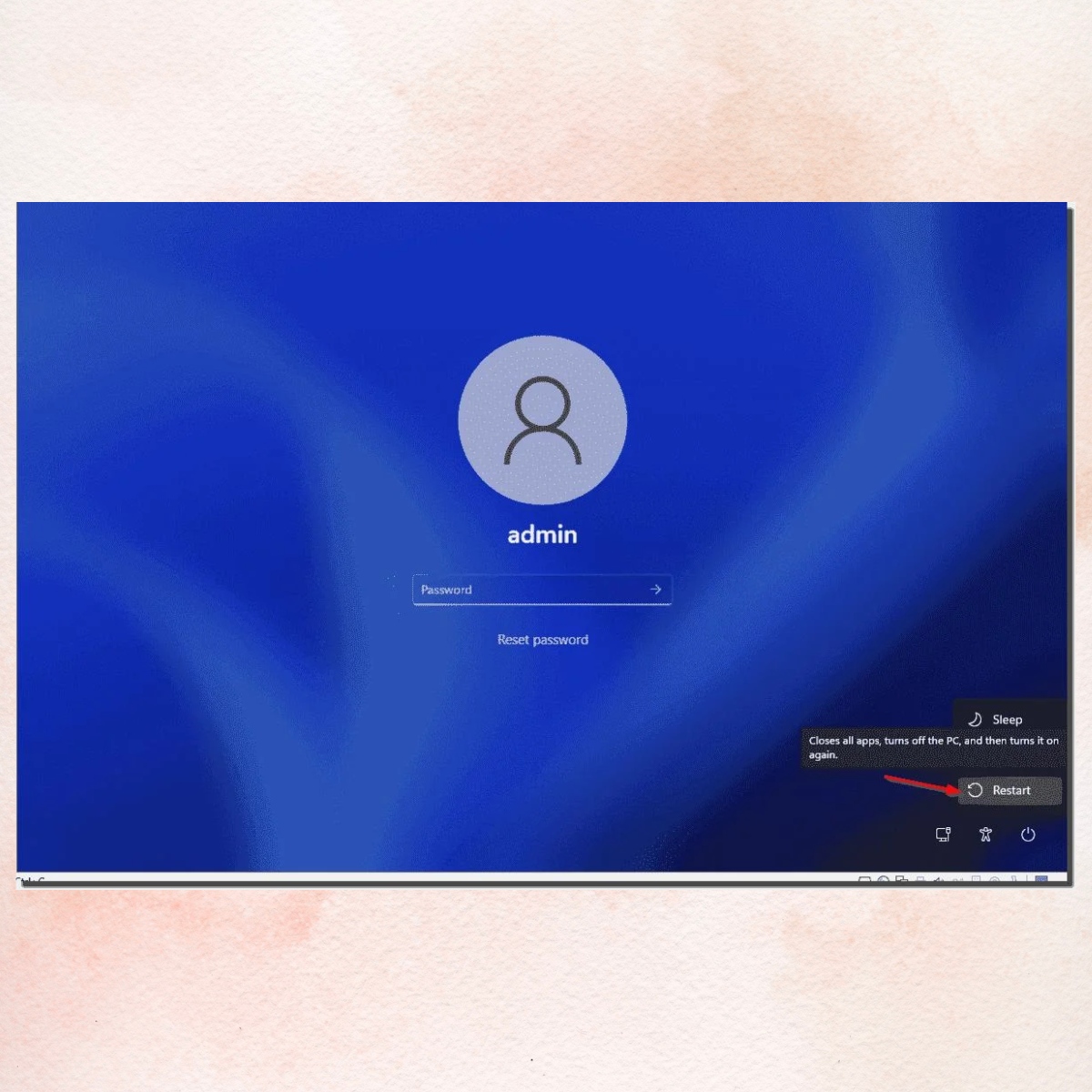Bỏ qua mật khẩu Windows 11 bằng USB với Utilman.exe - bước 1