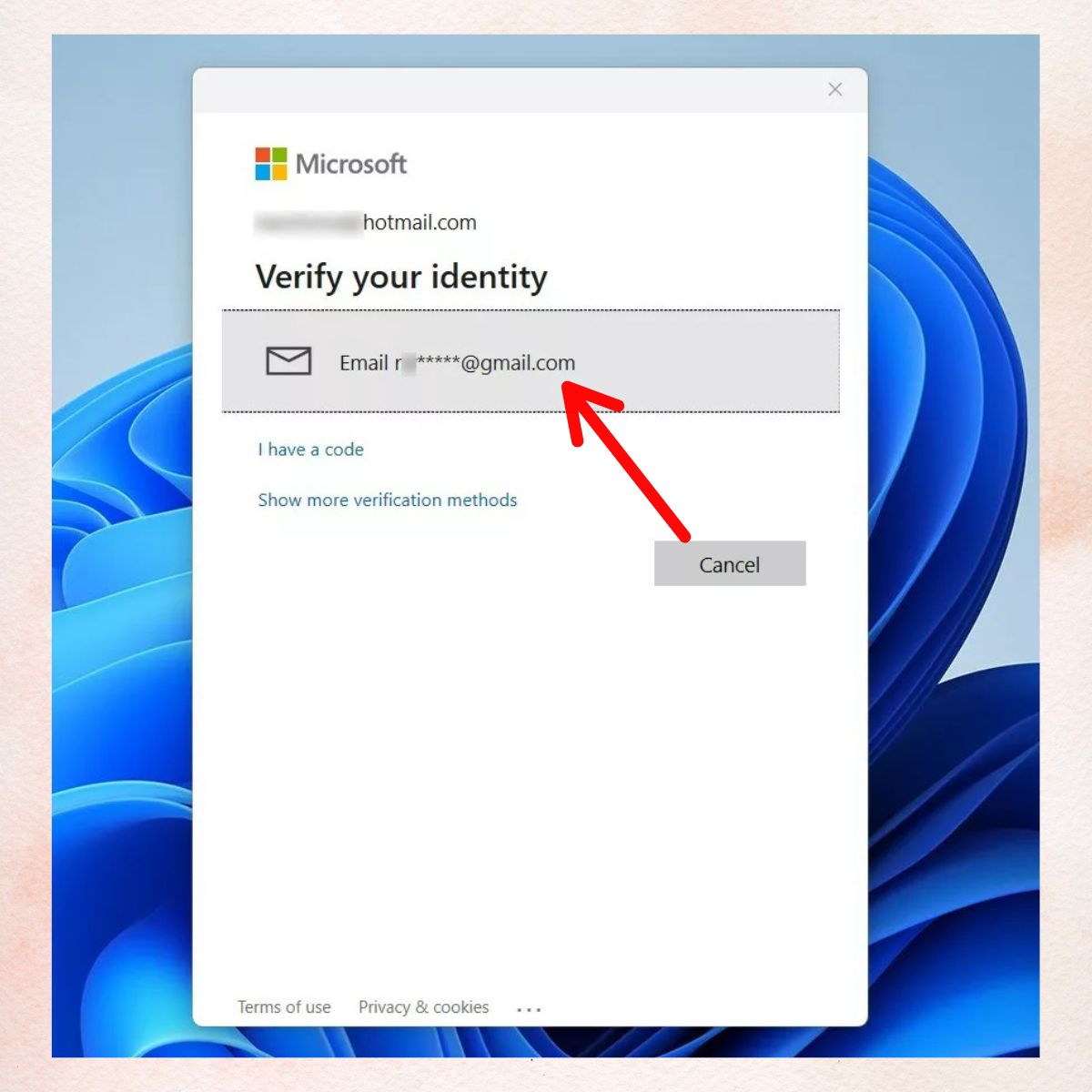 cách giải quyết khi quên mã PIN laptop Win 11 với máy tính sử dụng microsoft account - bước 3