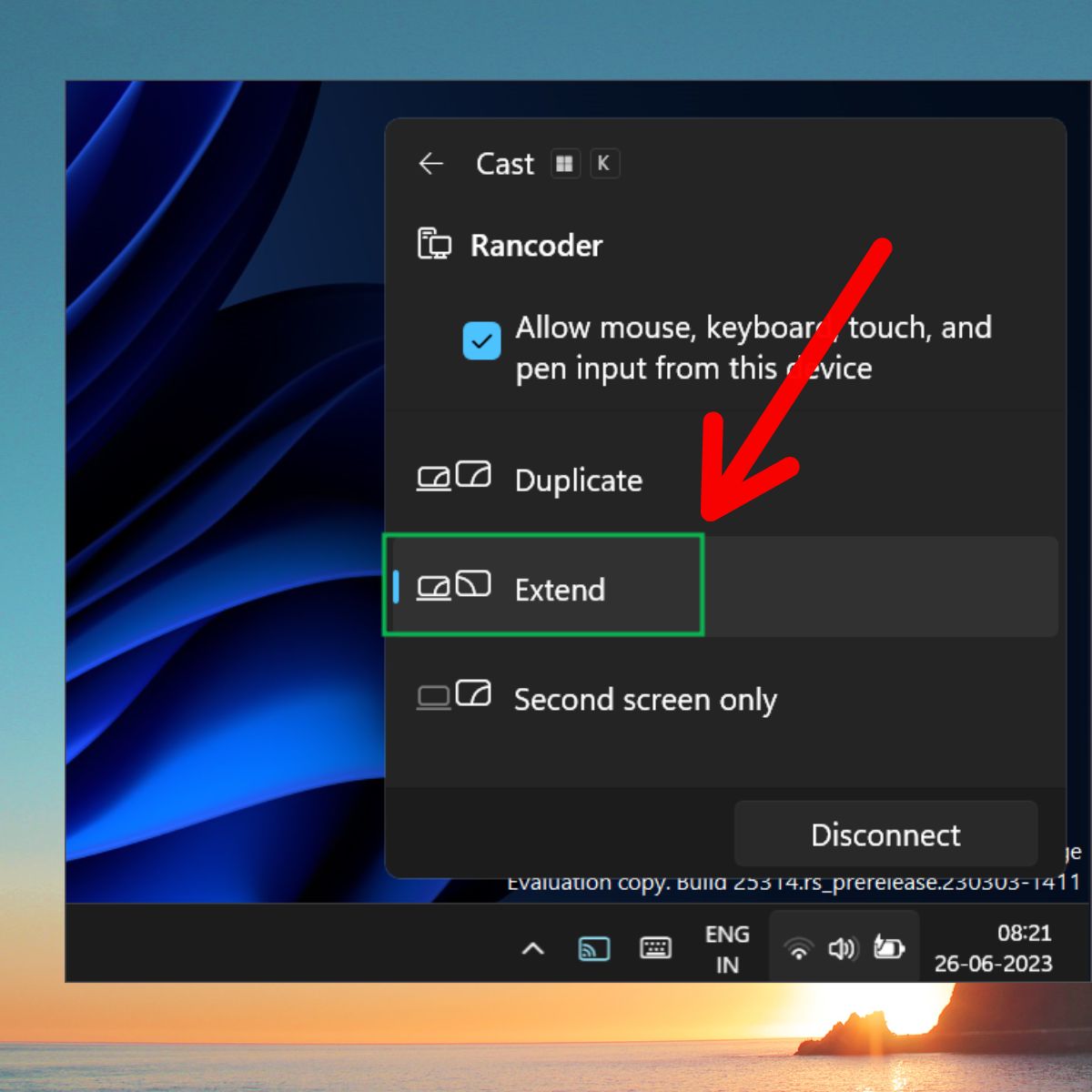 sử dụng laptop làm màn hình thứ 2 qua HDMI Project setting bước 15