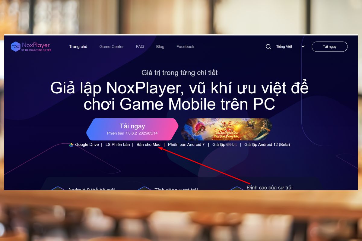Tải TikTok thông qua giả lập Android NOXPlayer bước 1 (Hình minh họa)