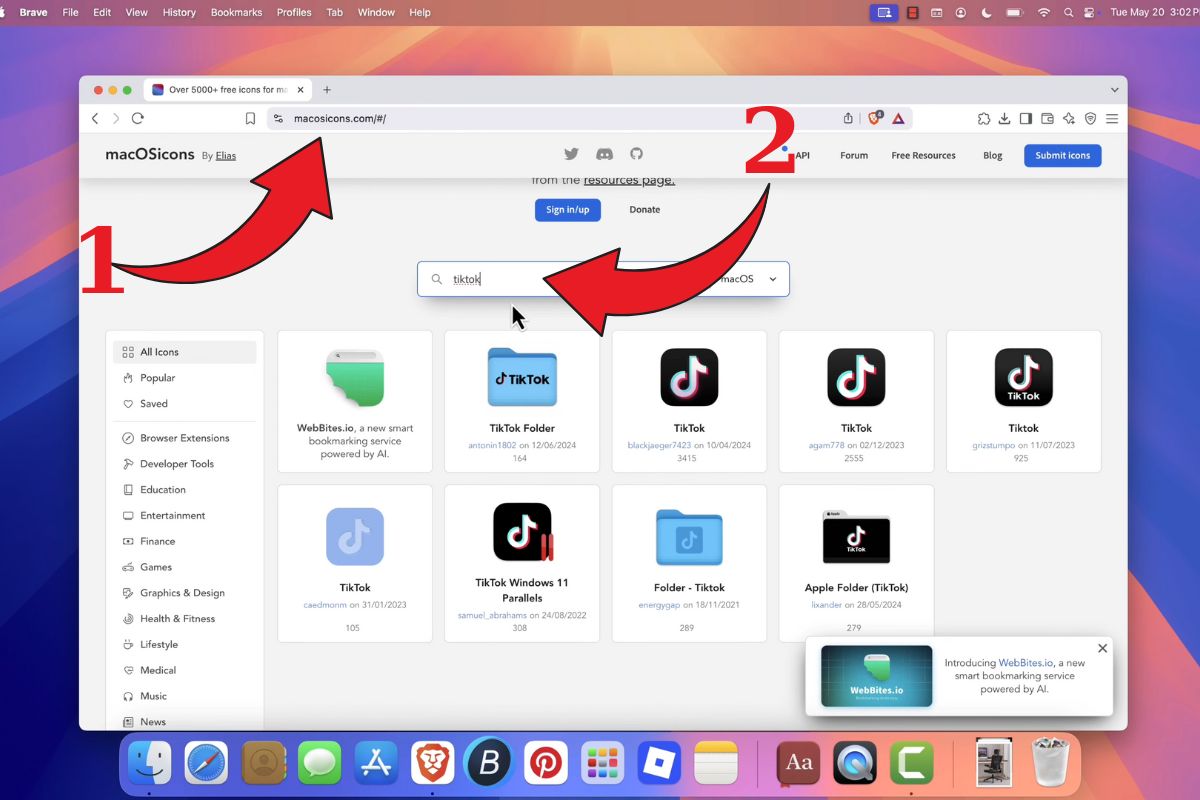 Cách tải TikTok cho MacBook bằng cách tạo lối tắt bước 4 (Hình minh họa 1)