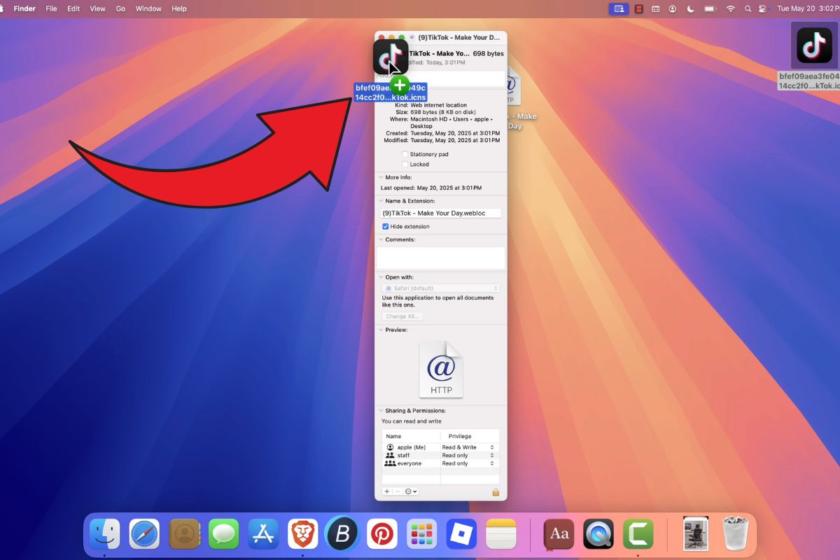 Cách tải TikTok cho MacBook bằng cách tạo lối tắt bước 4 (Hình minh họa 4)