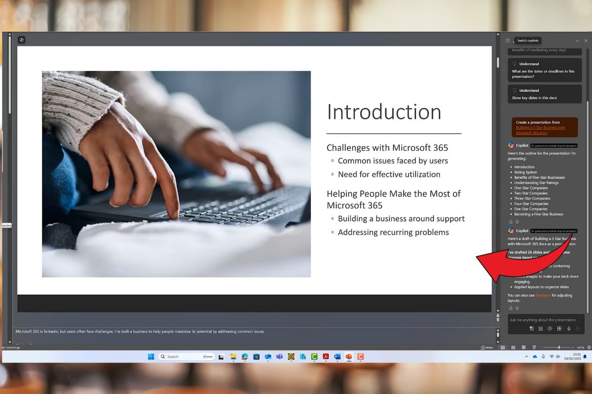 Tự động hóa thiết kế slide trên PowerPoint với Copilot AI bước 5
