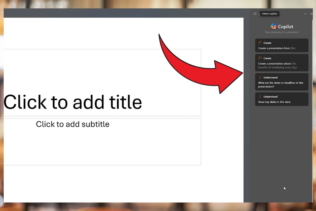 Tự động hóa thiết kế slide trên PowerPoint với Copilot AI bước 2