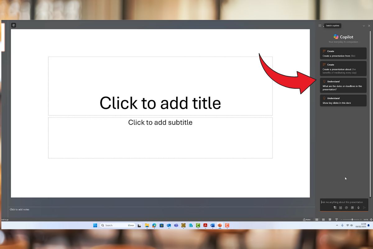 Tự động hóa thiết kế slide trên PowerPoint với Copilot AI bước 2