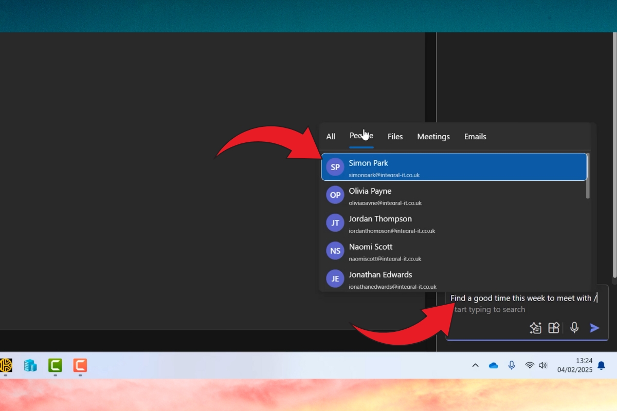 Hướng dẫn sử dụng Copilot AI trong Outlook đặt lịch hẹn bước 3
