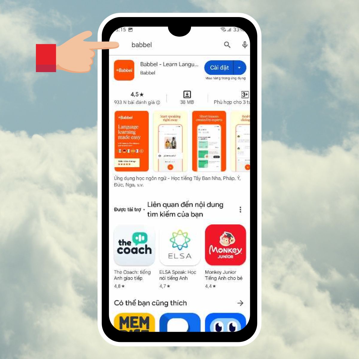 Cách tải app Babbel trên điện thoại iOS 1