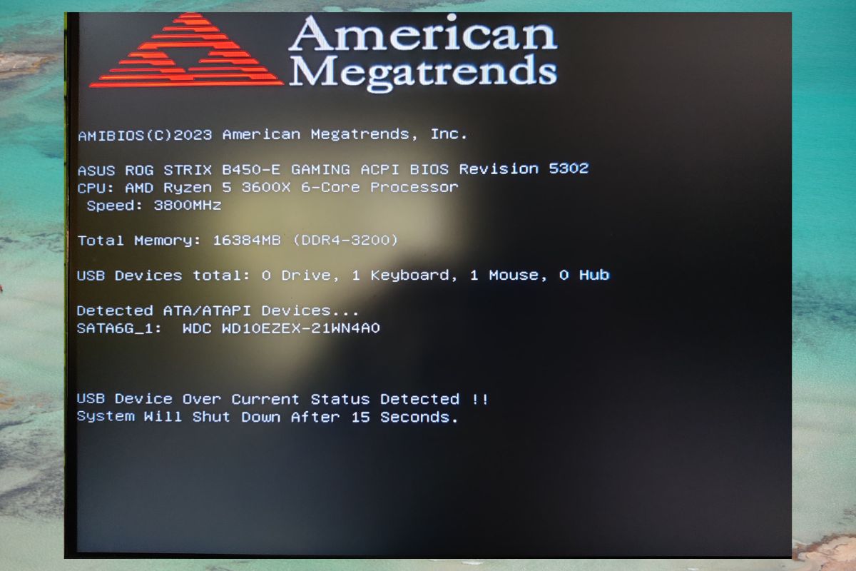 Hướng dẫn sửa lỗi USB Device Over Current Status Detected