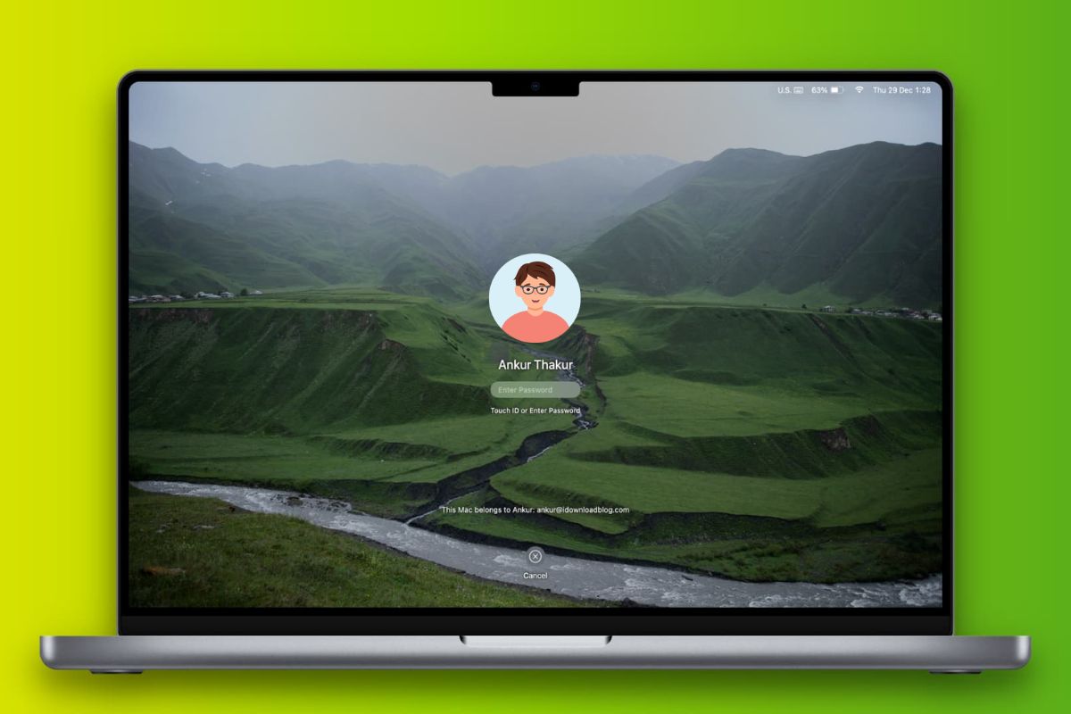 Cách khắc phục lỗi Your account is locked MacBook cách 2 bước 1