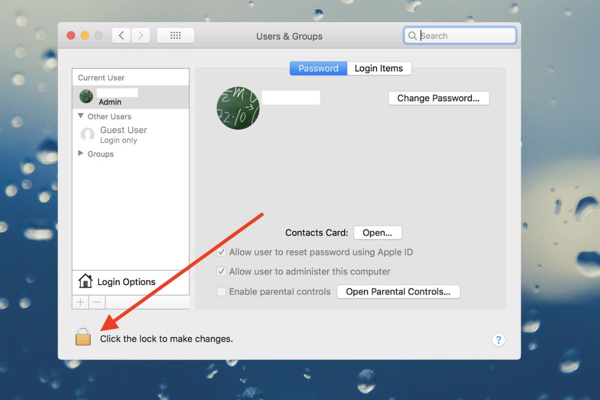 Cách khắc phục lỗi Your account is locked MacBook cách 2 bước 3