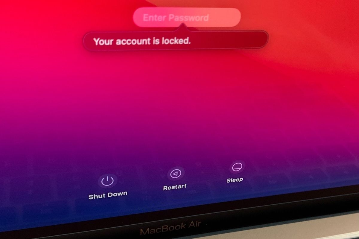 Lỗi Your account is locked MacBook là gì