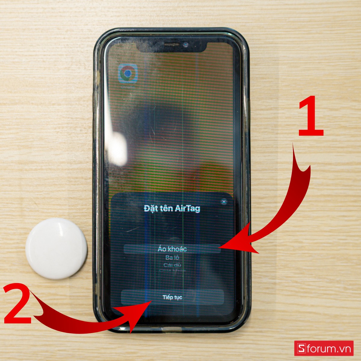 Cách sử dụng AirTag để định vị xe máy đơn giản tại nhà đặt tên