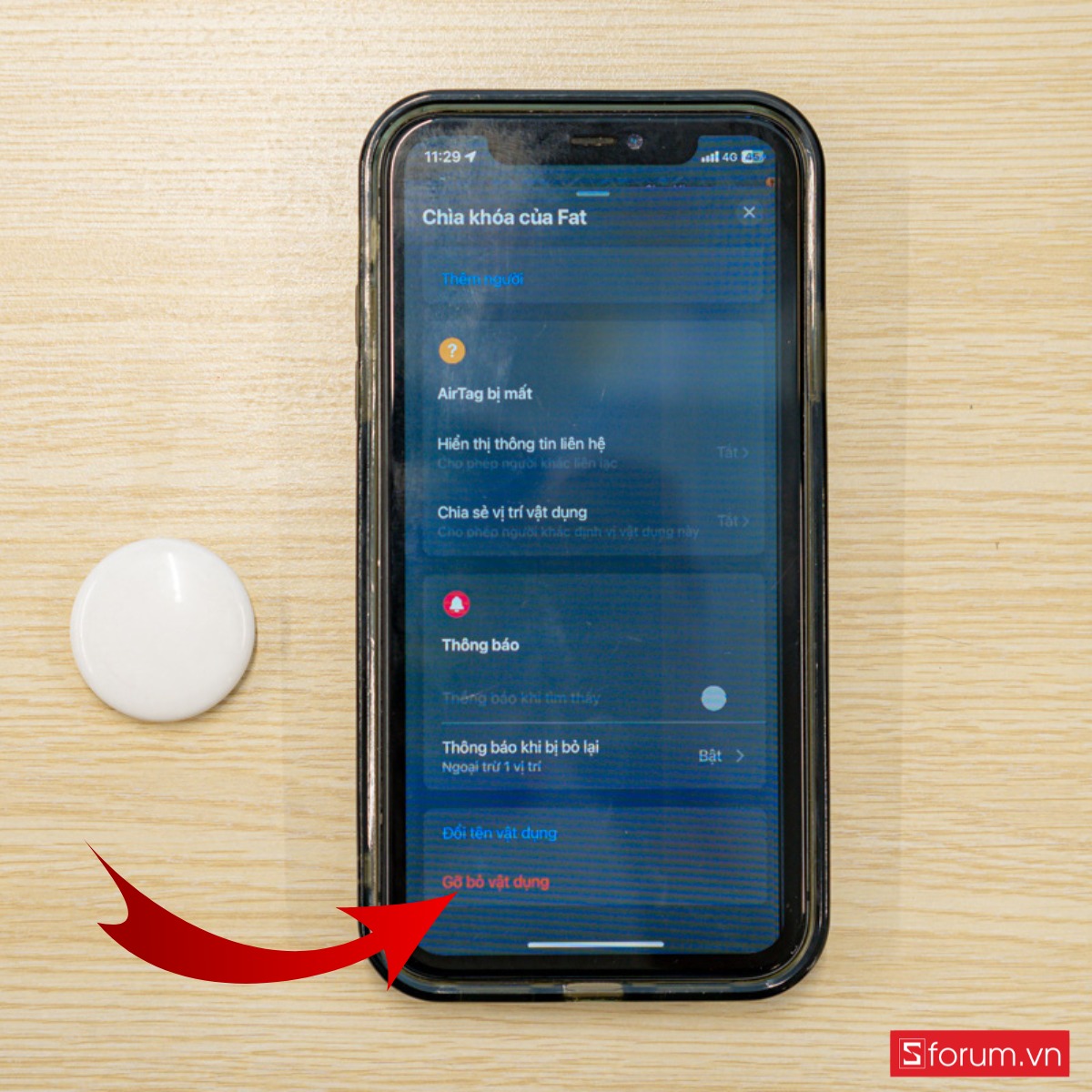 Cách sử dụng AirTag để định vị xe máy đơn giản tại nhà gỡ bỏ