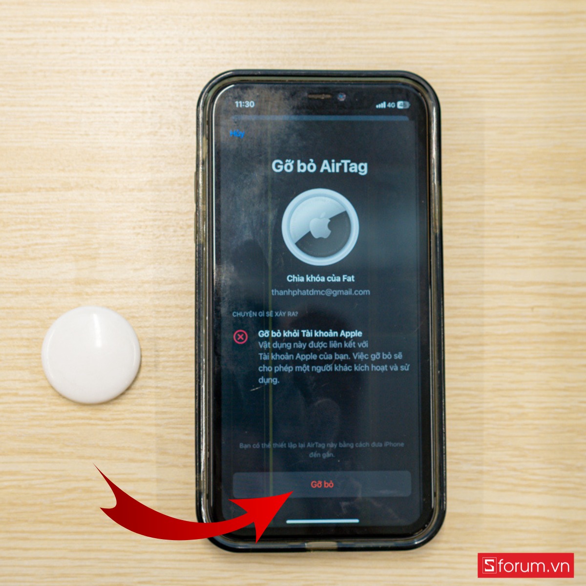 Cách sử dụng AirTag để định vị xe máy đơn giản tại nhà xác nhận gỡ