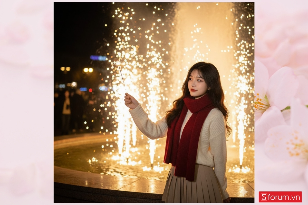 Top 11 câu lệnh tạo ảnh pháo bông chân thực bằng AI prompt 10