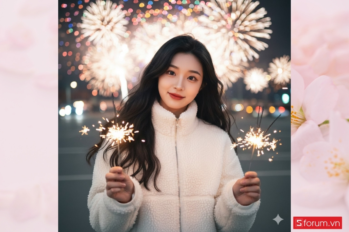 Top 11 câu lệnh tạo ảnh pháo bông chân thực bằng AI prompt 2