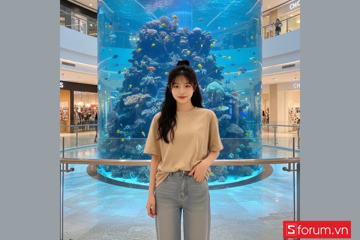 Những câu lệnh giúp tạo ảnh tham quan thủy cung bằng Gemini AI 8