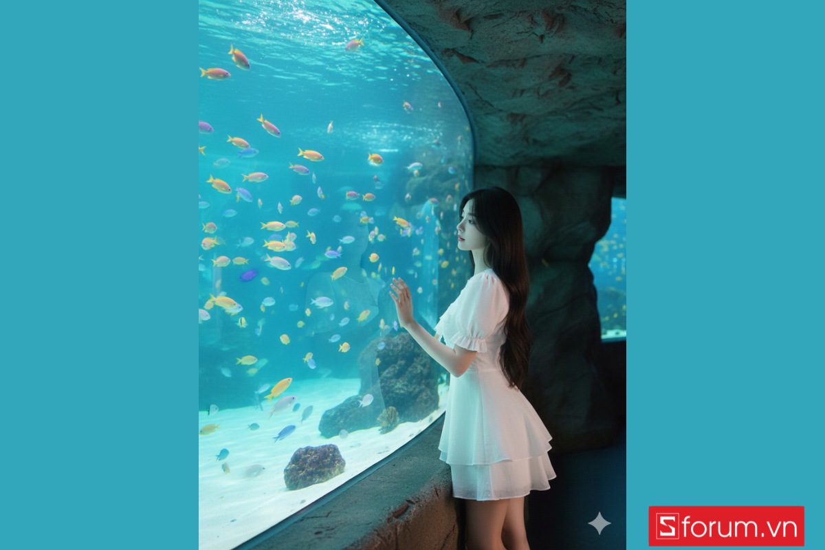 Những câu lệnh giúp tạo ảnh tham quan thủy cung bằng Gemini AI 5