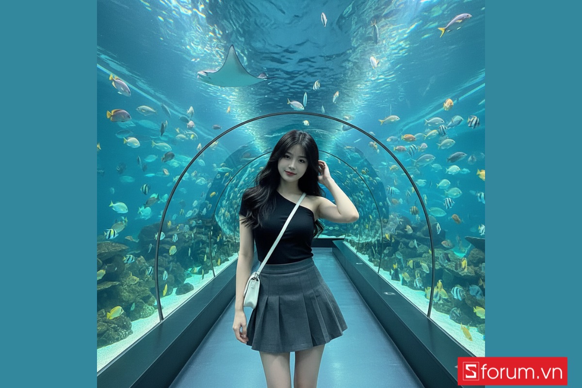 Những câu lệnh giúp tạo ảnh tham quan thủy cung bằng Gemini AI 7