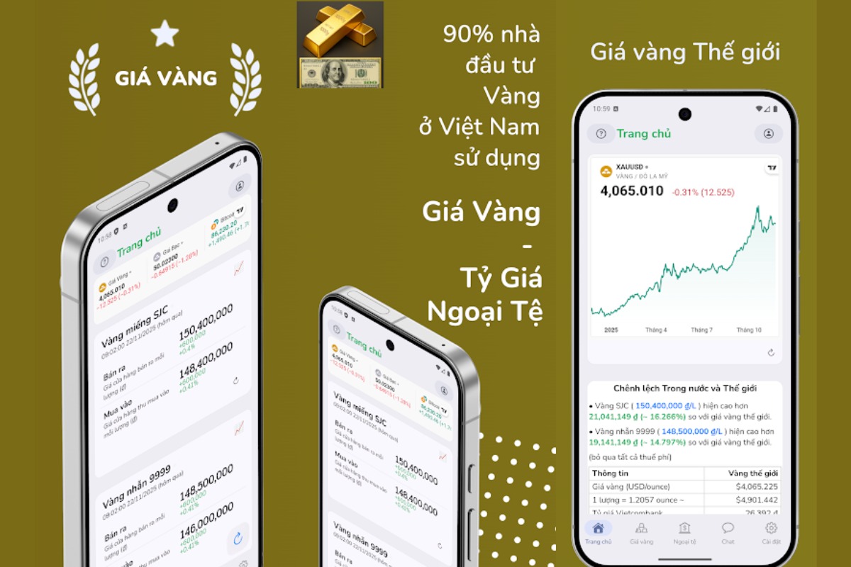 Những app theo dõi giá vàng Tết uy tín App giá vàng tỷ giá ngoại tệ