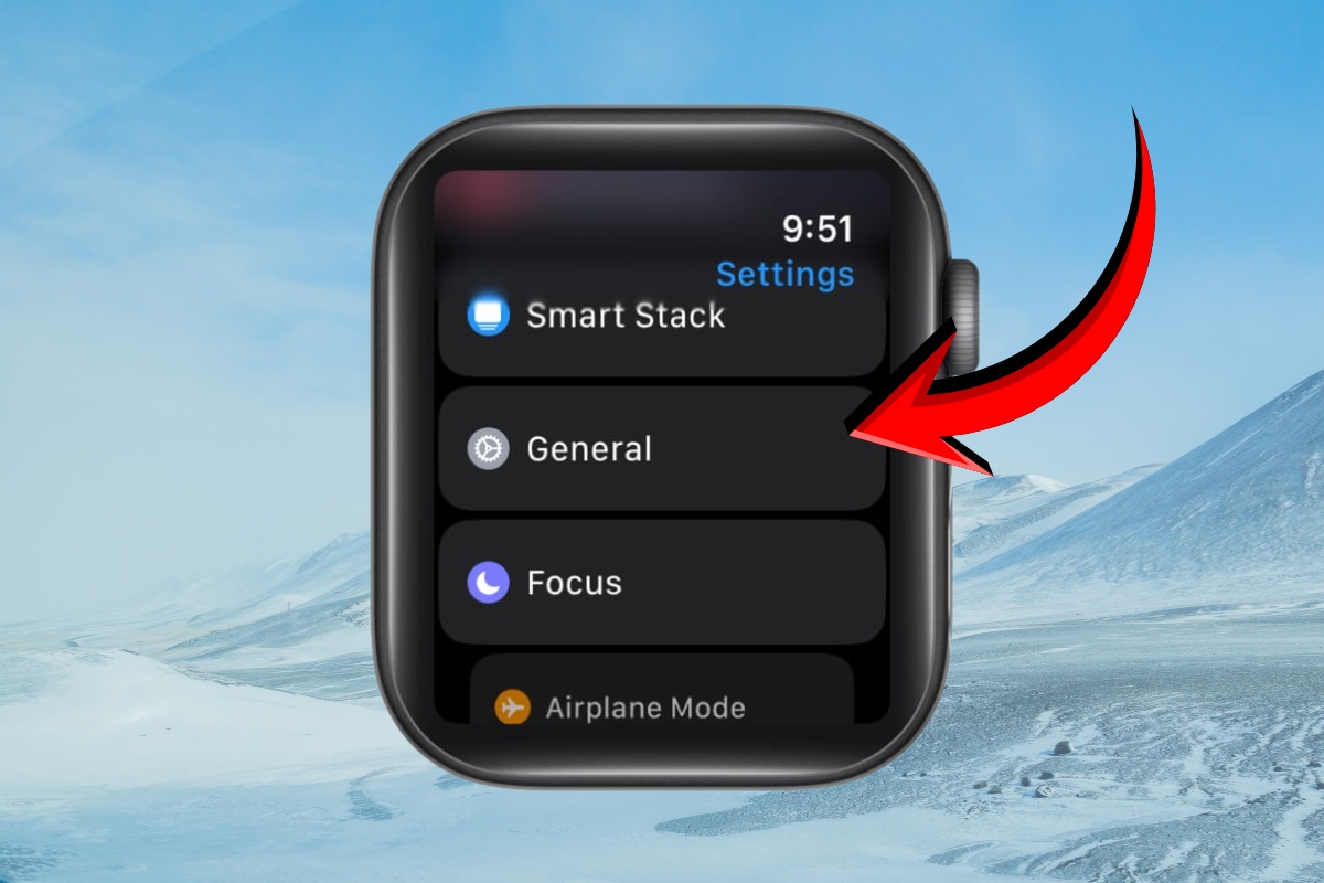 Chọn mục Cài đặt chung