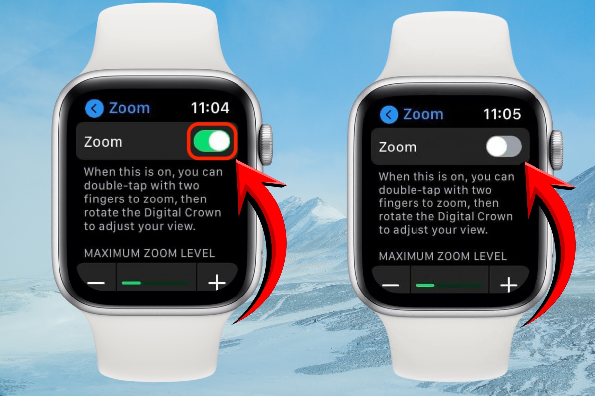 Nhấn vào Thu phóng