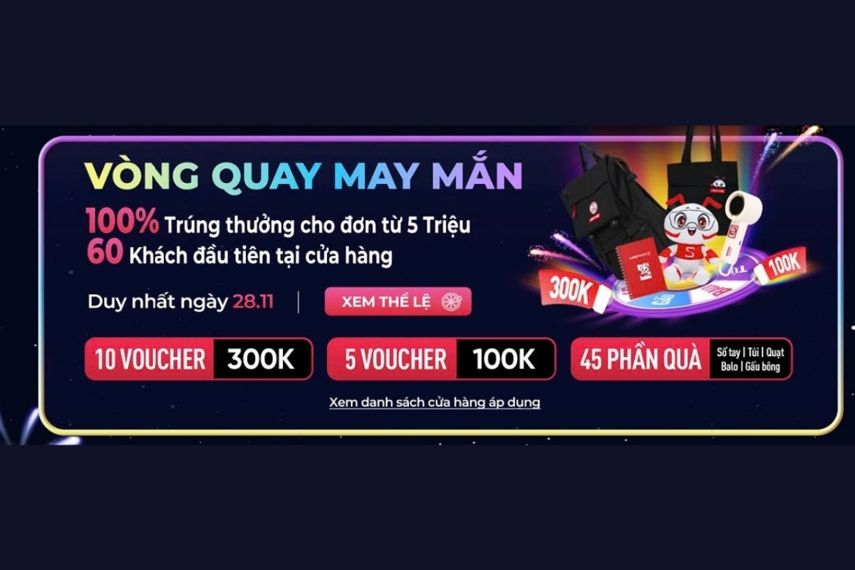 Vòng quay may mắn trúng quà dễ dàng chỉ trong tích tắc