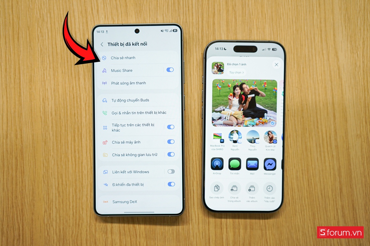 Cách gửi dữ liệu từ iPhone sang Samsung bước 2