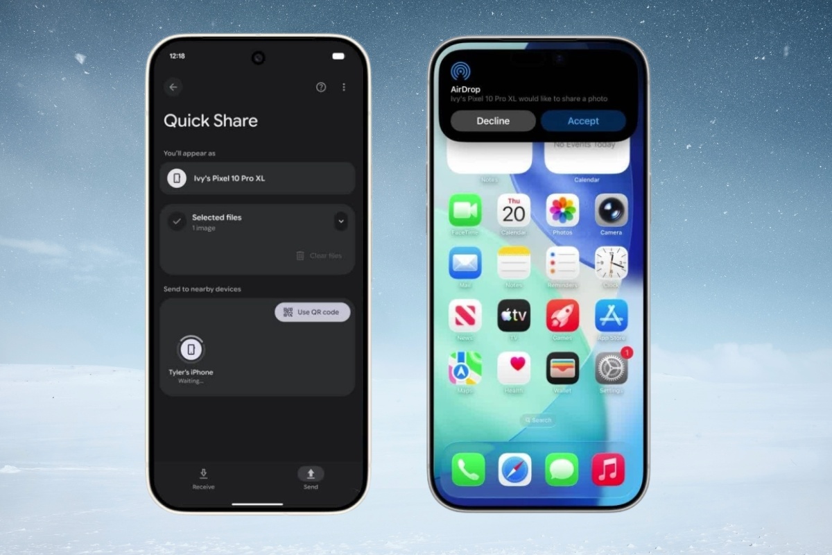 Điều kiện để airdrop từ Samsung qua iPhone