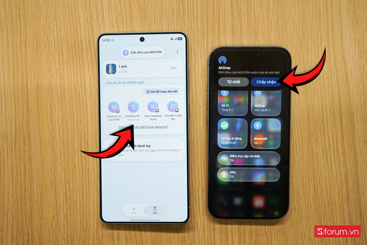 Cách airdrop từ Samsung qua iPhone từng bước chi tiết bước 4