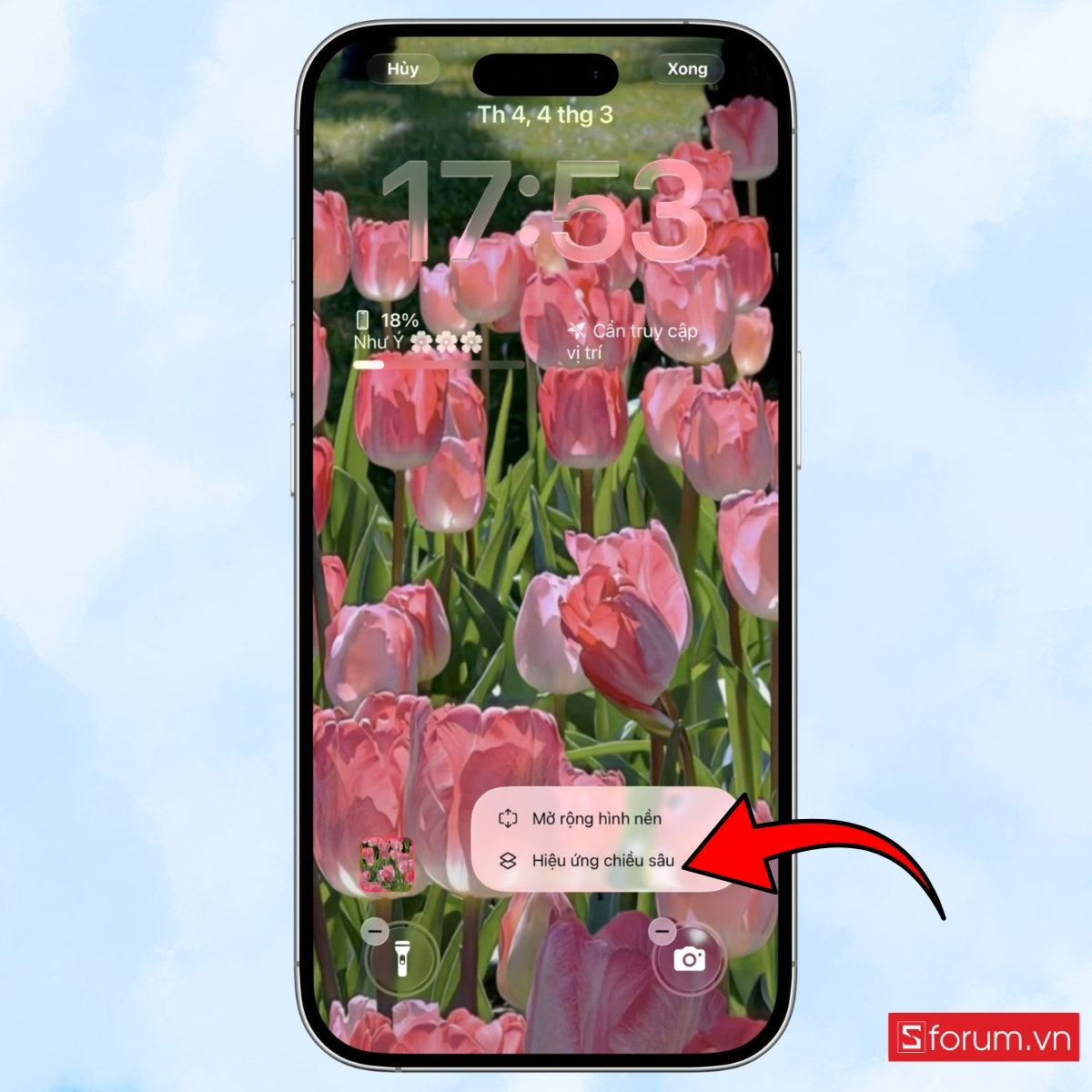 Cách đặt màn hình khóa 8/3 trên iPhone 