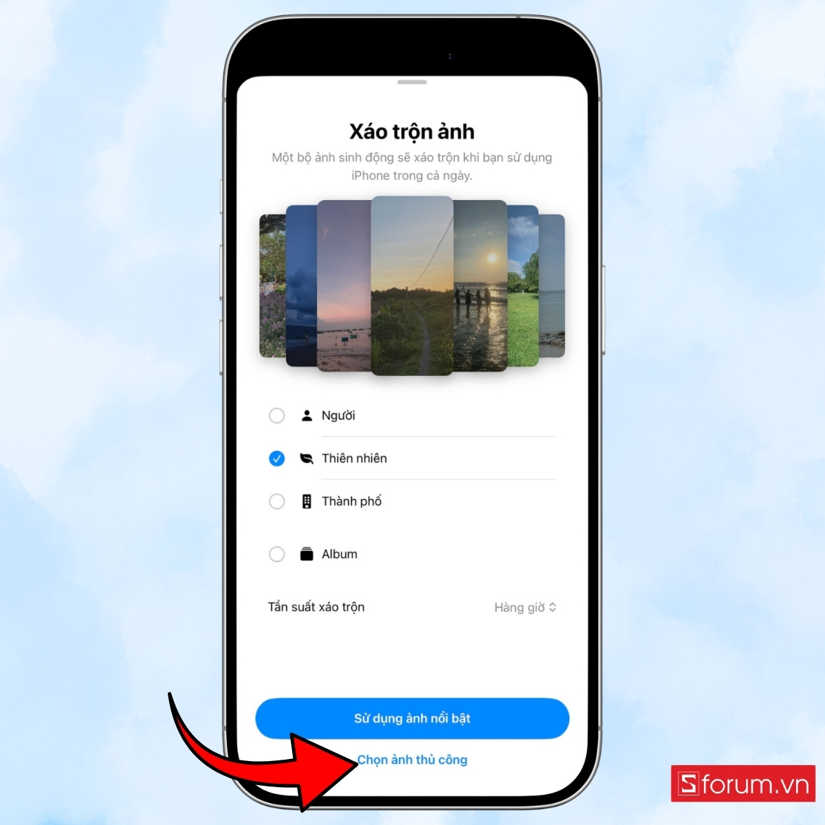 Cách sử dụng Xáo trộn ảnh để màn hình khóa tự đổi ảnh 8/3 bước 5